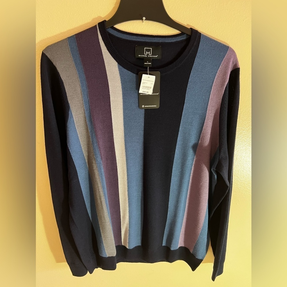 MSX by Michael Strahan Men's Purple Sweater Size XXL - Picture 5 of 16
